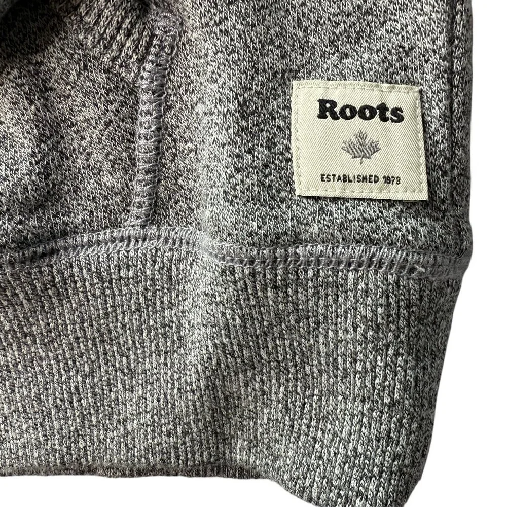 NEW ROOTS Whistler Kanga Hoody Hooded Pullover Sweatshirt Heathered Gray Small - Picture 5 of 10